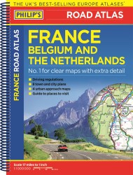 Philip’s Road Atlas France, Belgium and The Netherlands